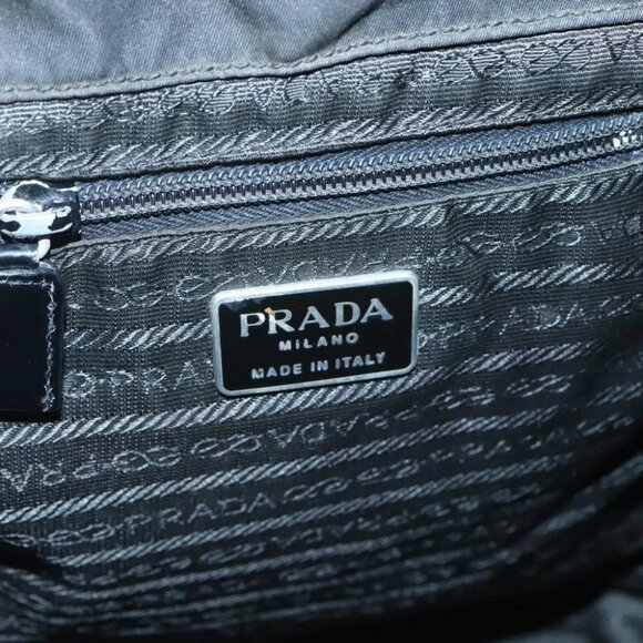 PRADA Backpack Nylon Black Silver Auth - Picture 7 of 16